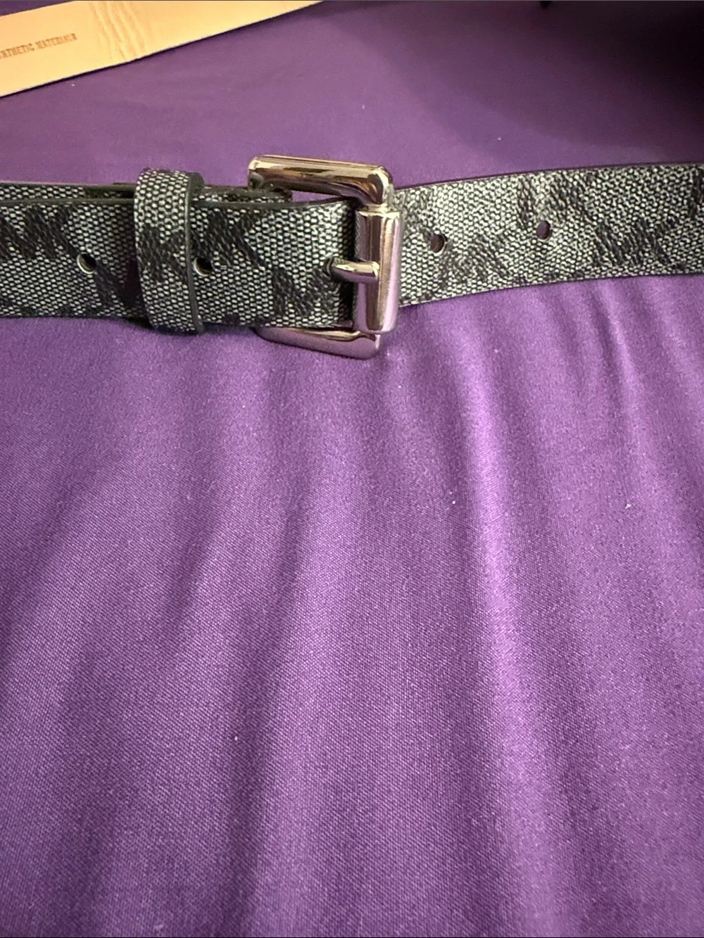 MICHAEL KORS Gray Black MK Logo Belt Bag Fanny Pack Waist Bag or Crossbody - Picture 4 of 4